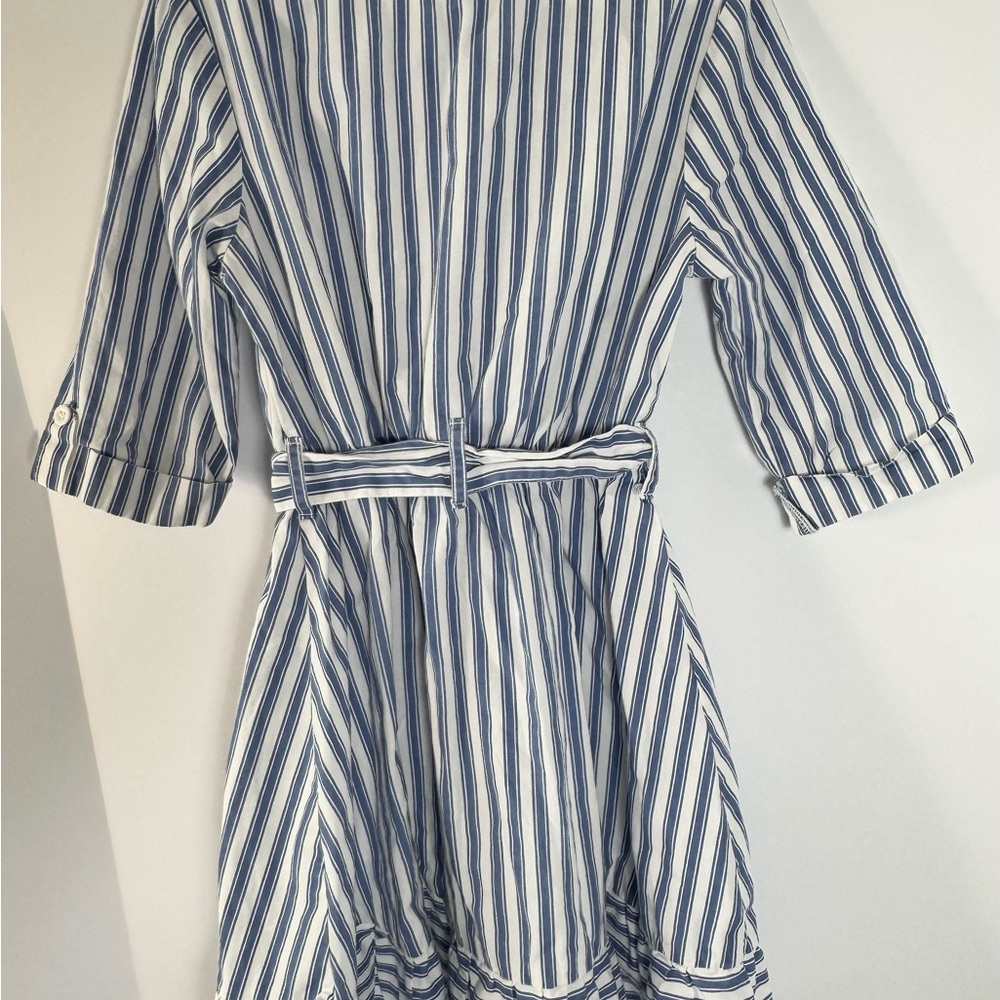 BCBGirls Navy and White Striped Casual Dress Sz 8 - Picture 3 of 8